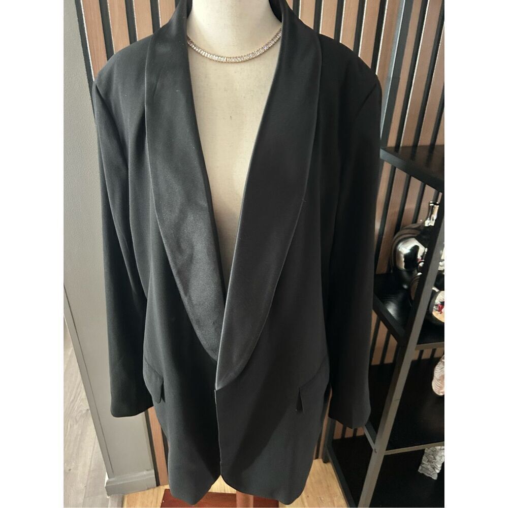 H&M black work blazer size 2XL work attire office attire